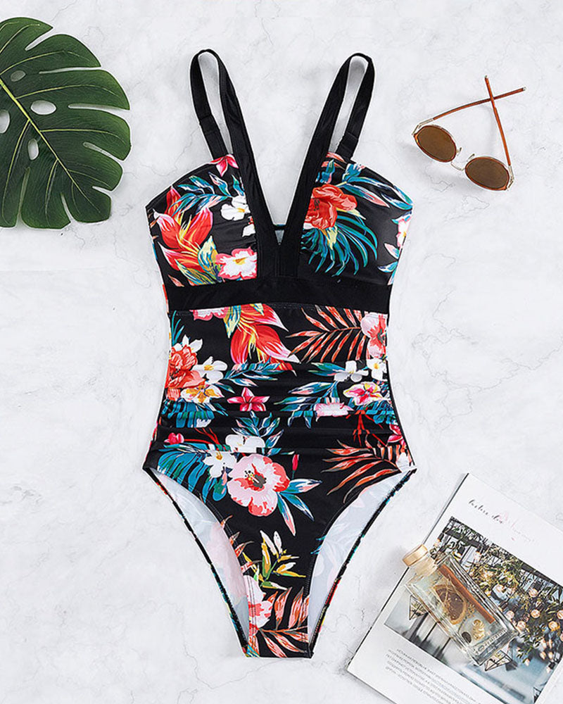 Janet | Chic Floral One-Piece