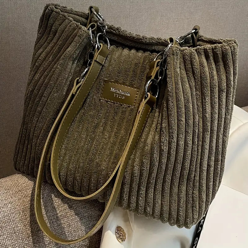 Onyx | Corduroy Tote Bag