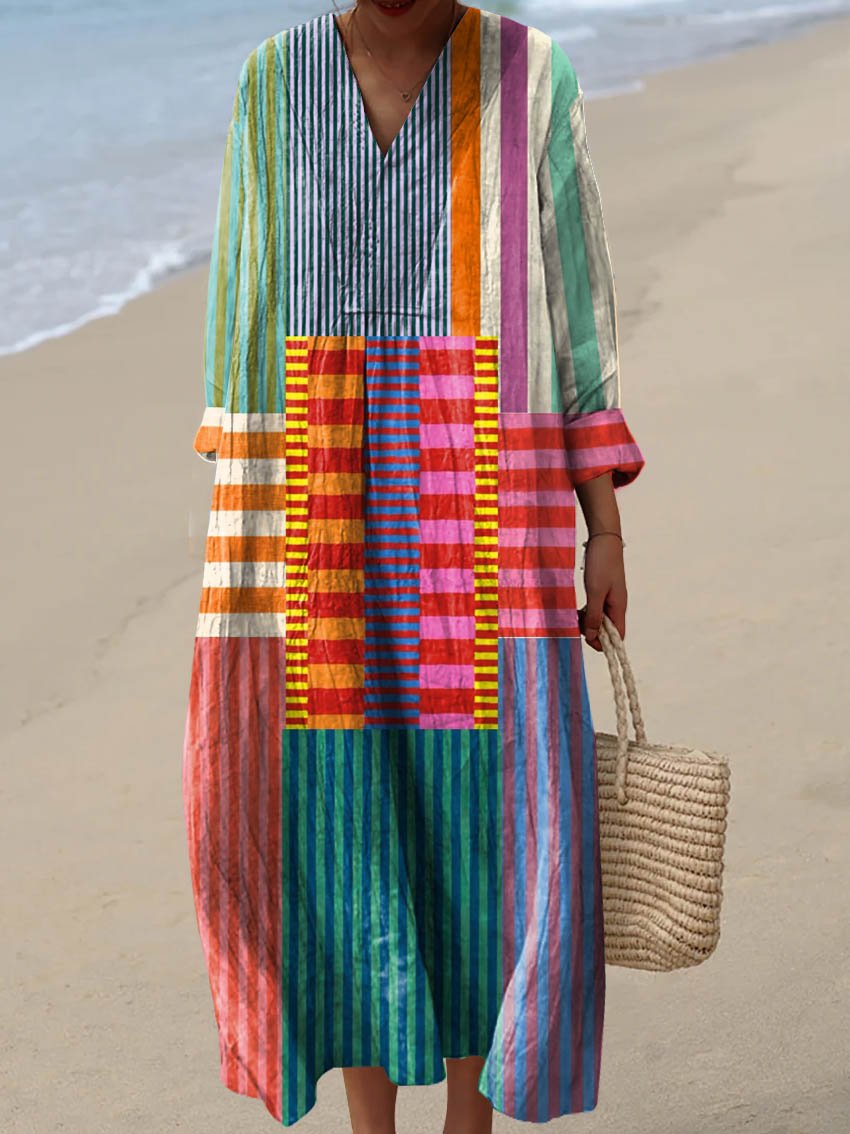 AMALIA | Elegant Geometric Dress