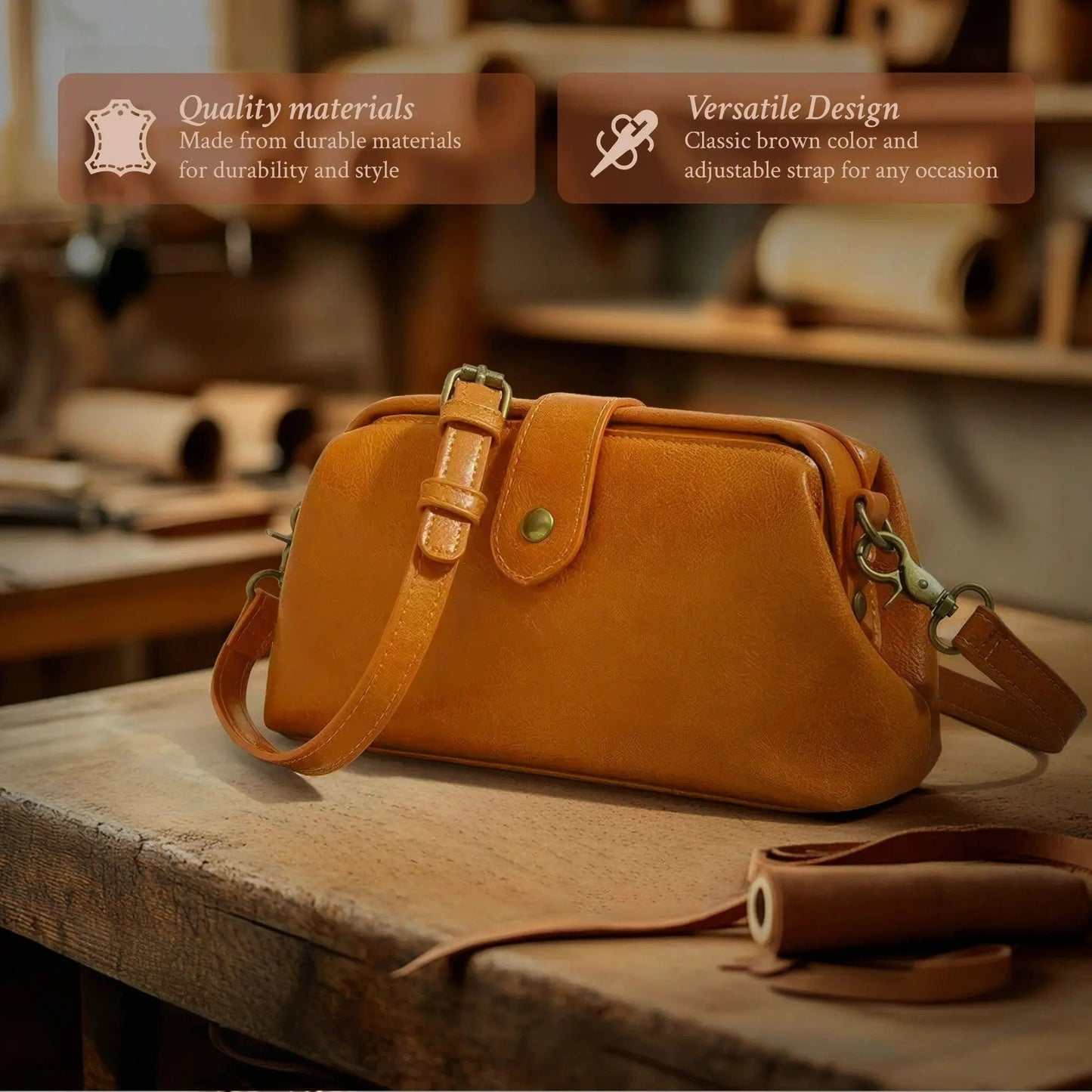 Sarah | Leather Crossbody Bag