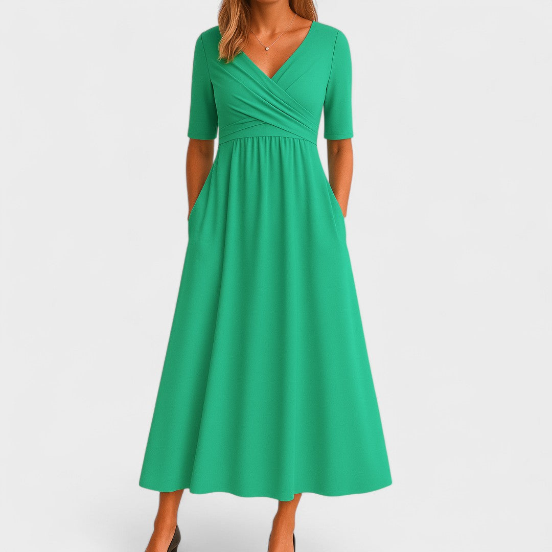 Claribel | Elegant Midi Dress – Timeless Style, Everyday Comfort