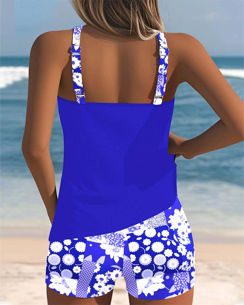 Lynne | Floral Print Two-Piece Swim Set