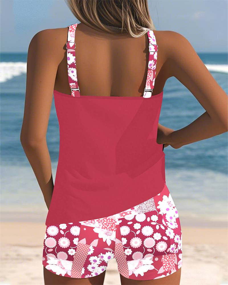 Lynne | Floral Print Two-Piece Swim Set