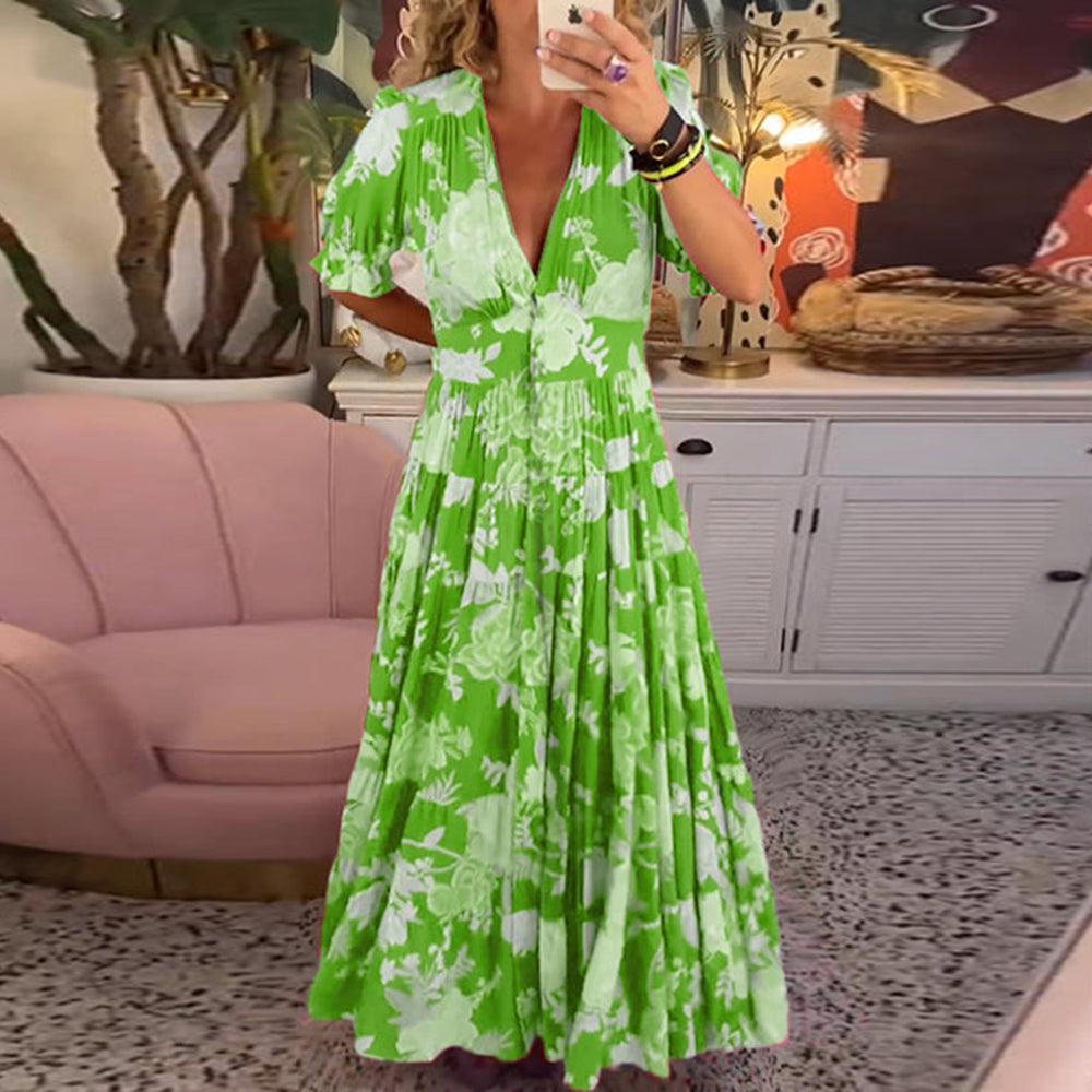 Floriana Vibrant Floral Dress