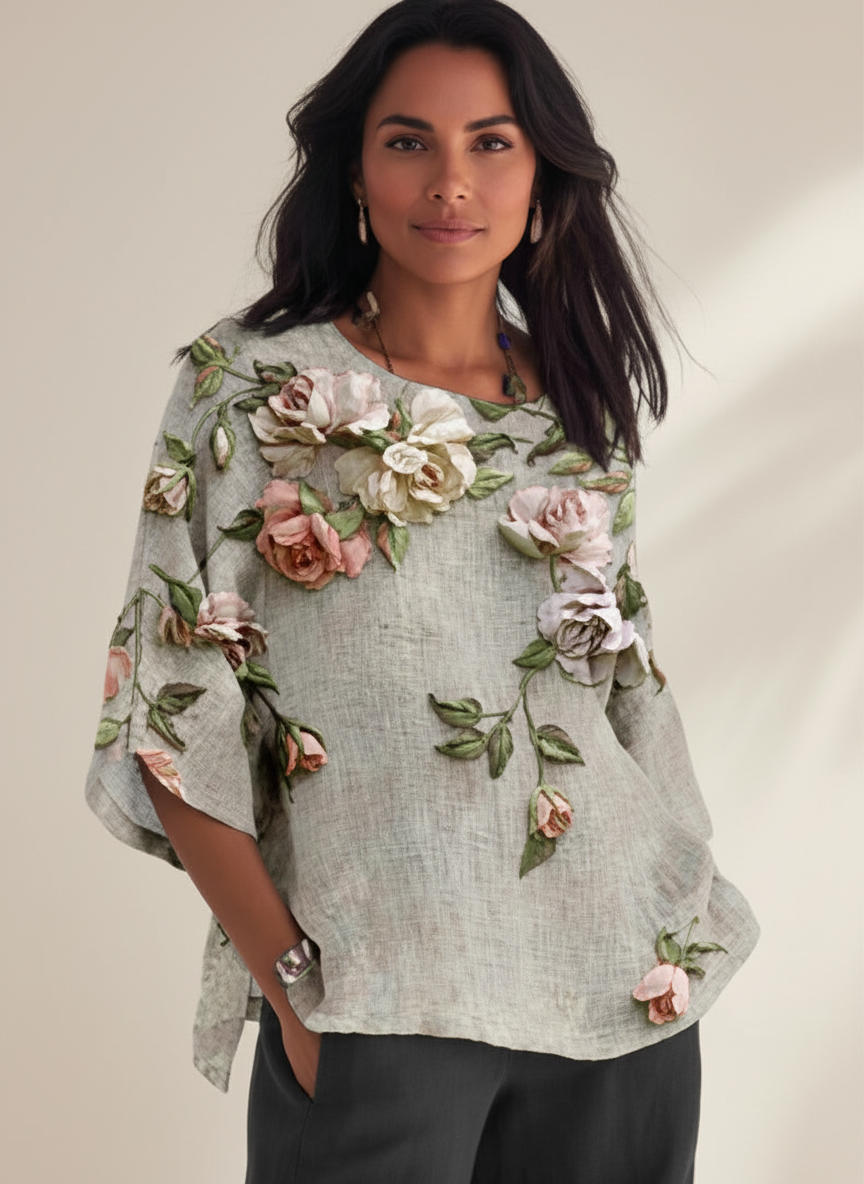 Iverra | Printed Floral Top