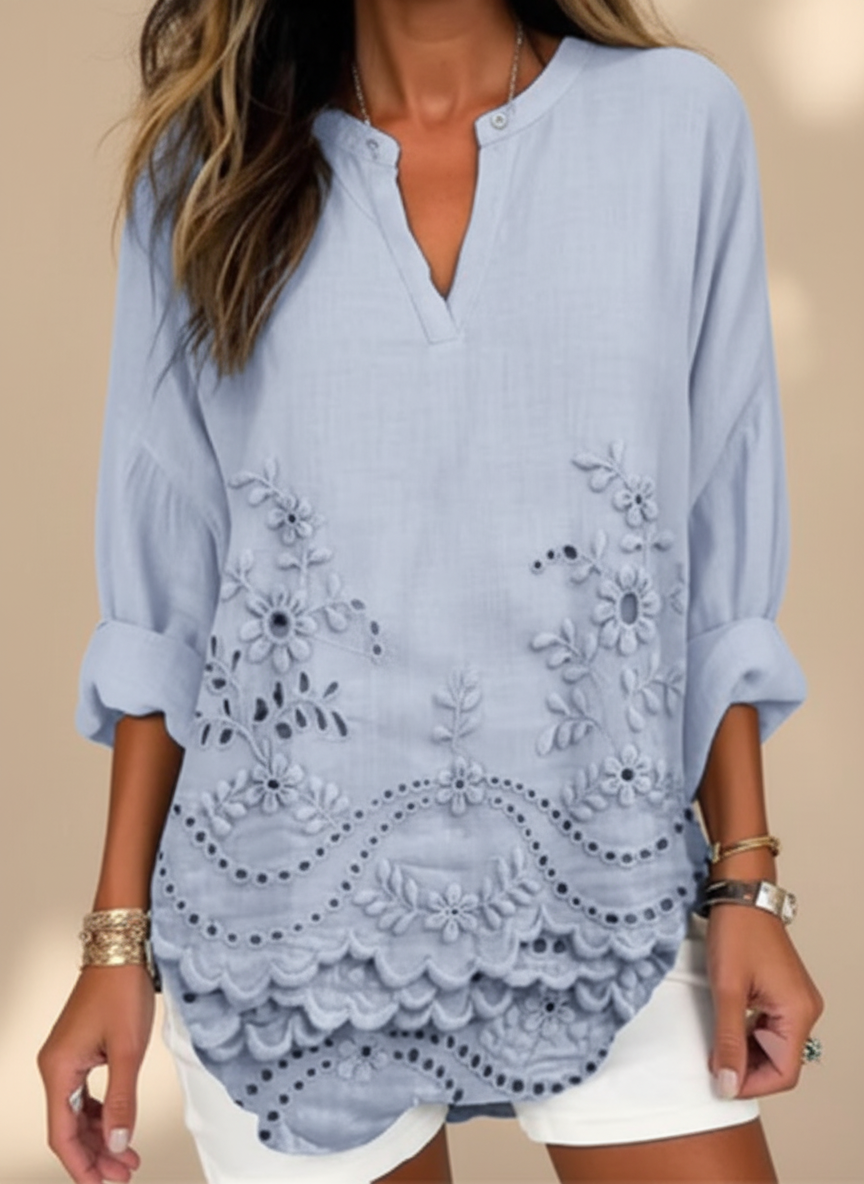 Valona | Elegant Printed Top