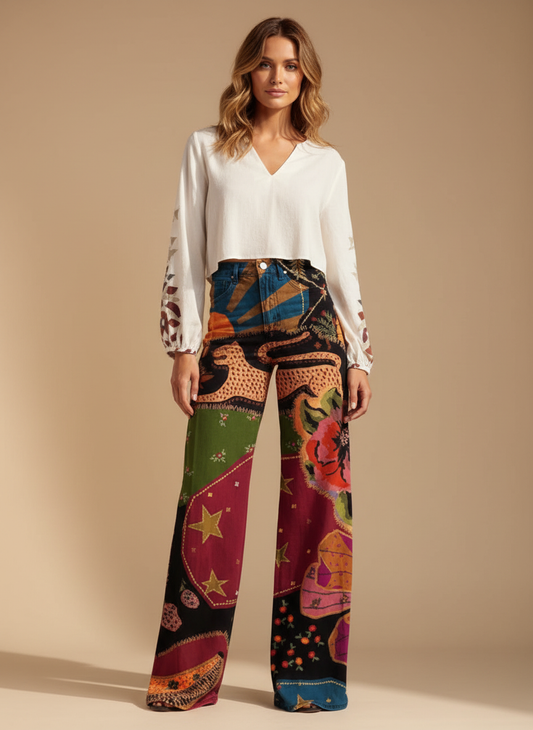 Olivia | Wide-Pants Colored