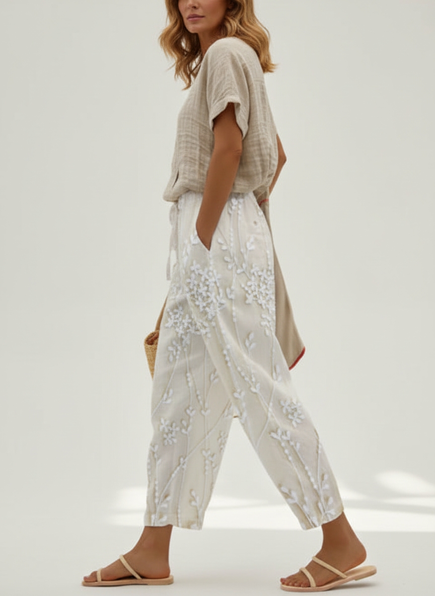 Aviora | Vine Printed Trousers