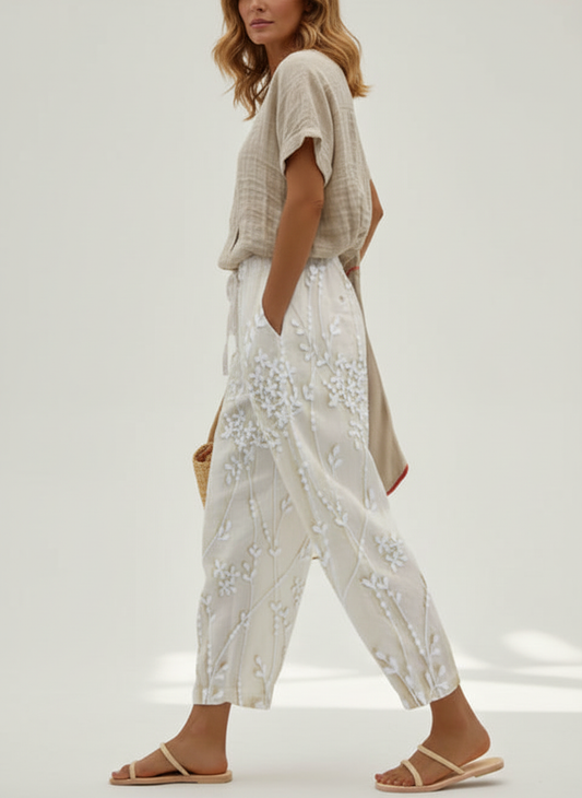 Aviora | Vine Printed Trousers