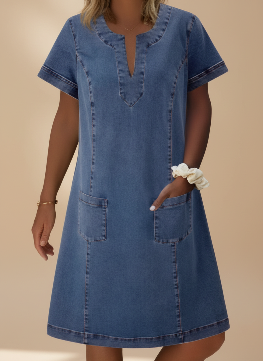 Ilona | Causual Denim-Style Dress