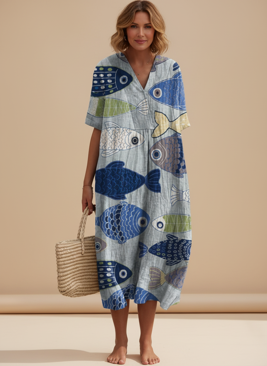 Éddolie | Graphic Fish Dress