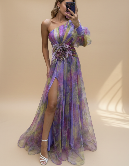 Ameliah | Elegant Split Dress