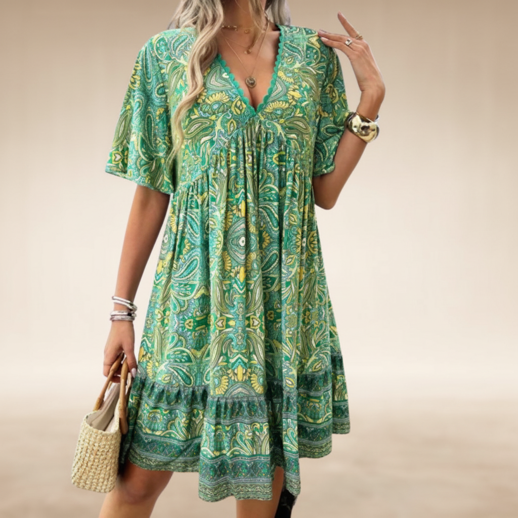 Adriana | Paisley Print Dress