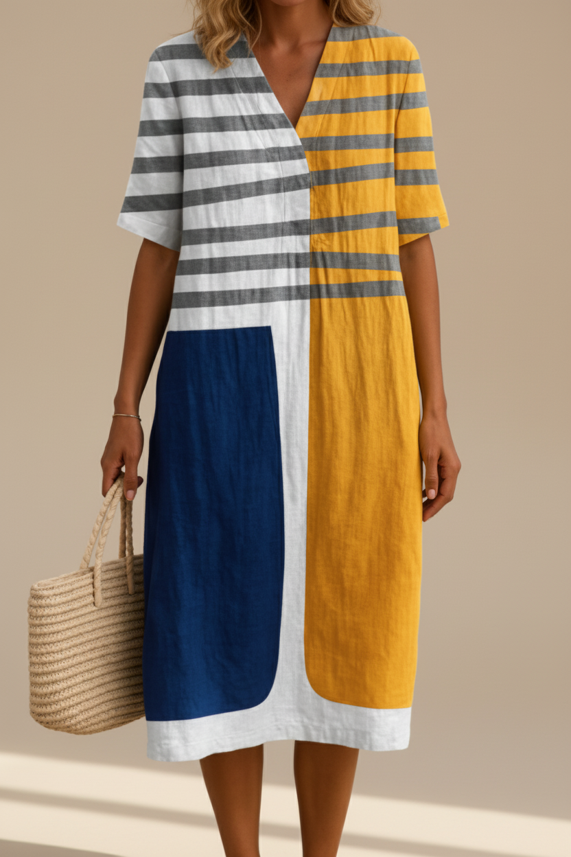 Nadège | Stripe Dress