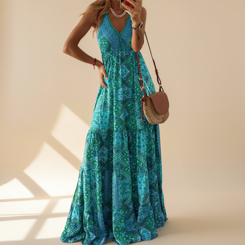 Weren | V-Neck Maxi Dress