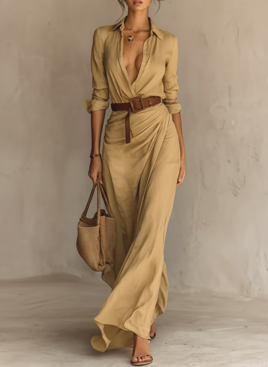 Maggy | Elegant Belted Dress