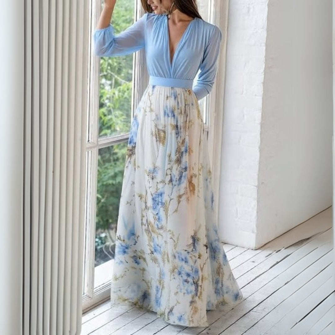 Dolores Elegant Floral Maxi Dress