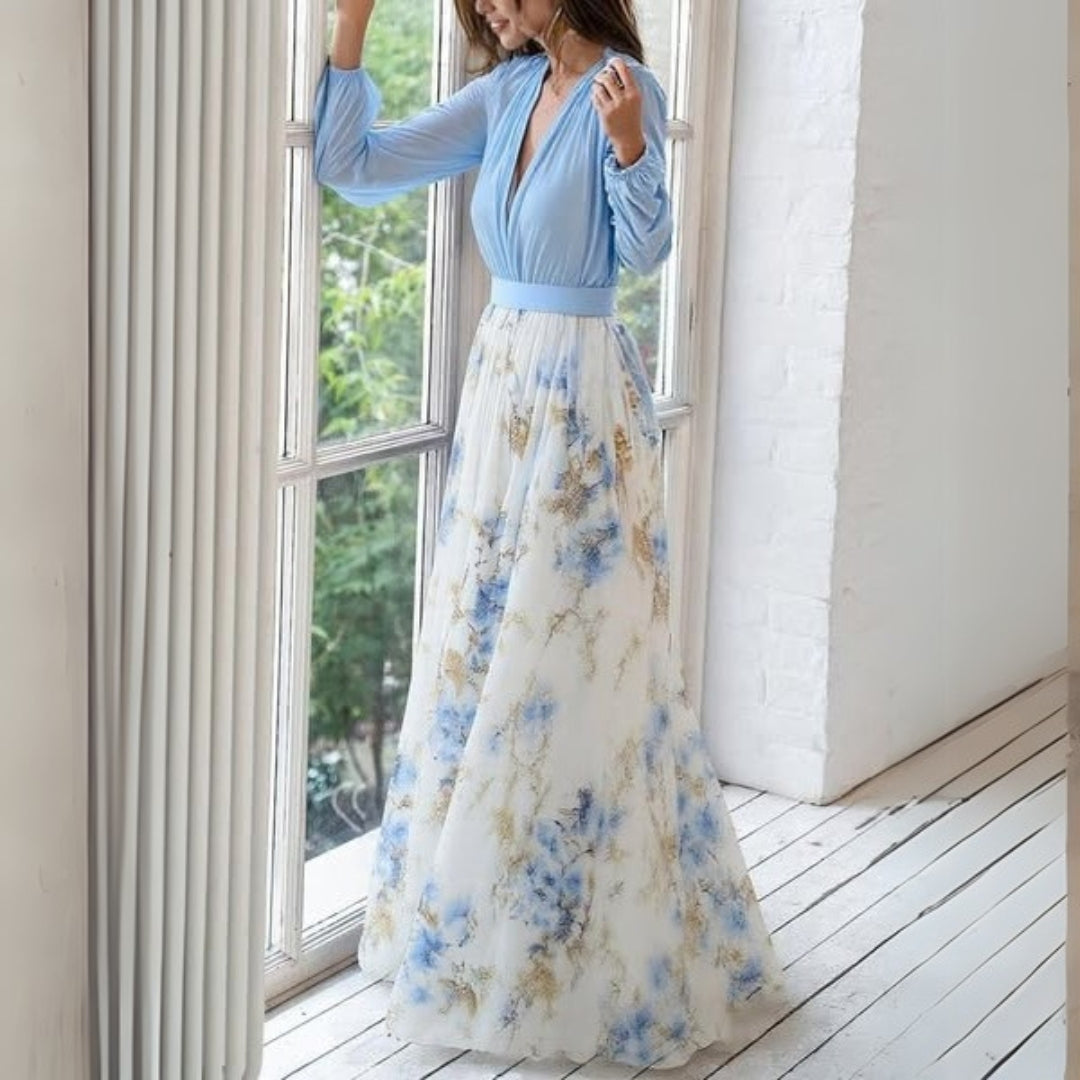 Dolores Elegant Floral Maxi Dress