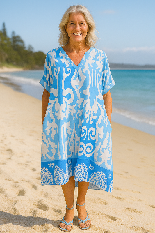 Marisela | Breeze Midi Dress – Lightness, Confidence & Carefree Style