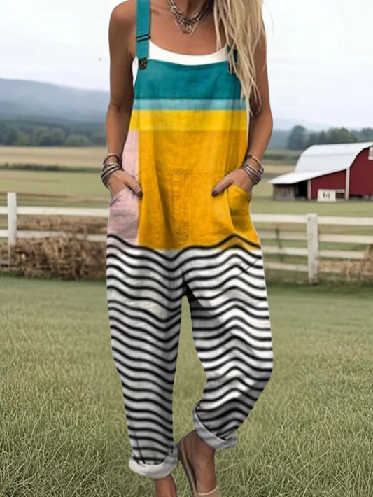 Abilene | Geometric Art Jumpsuit