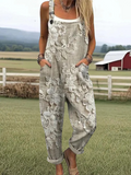 Laney | Vintage Floral Pattern Jumpsuit