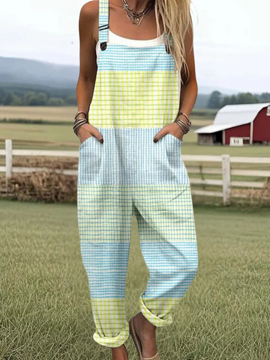 Willa | Geometric Lines Jumpsuit