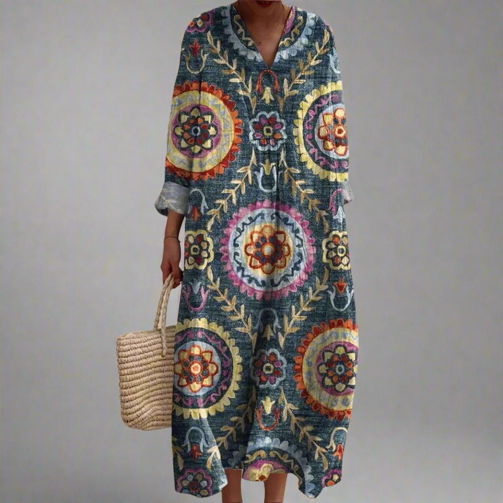 LEYA | Elegant Geometric Dress