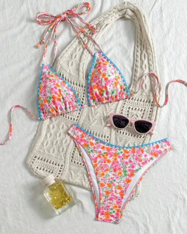 Valerie | Vibrant Lace Neck-Tie Bikini