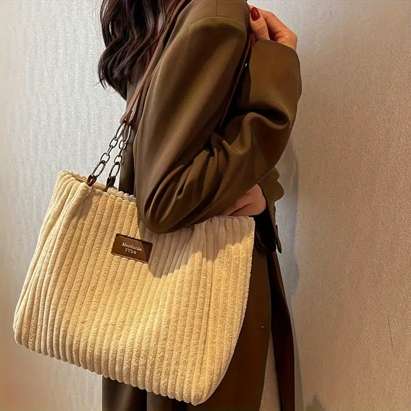 Onyx | Corduroy Tote Bag