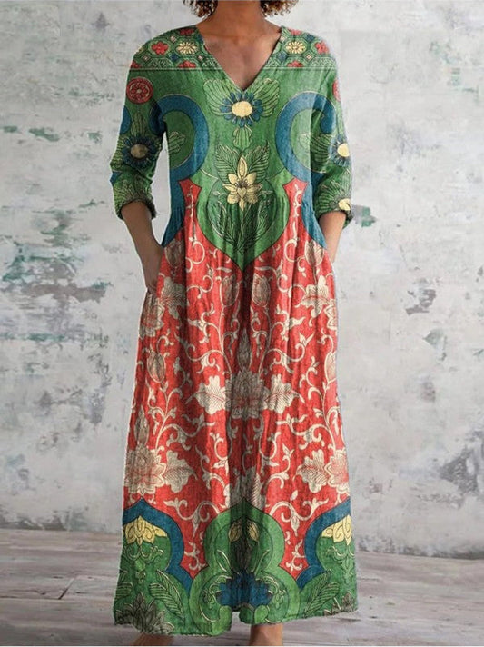 Aroa Vintage floral maxi dress