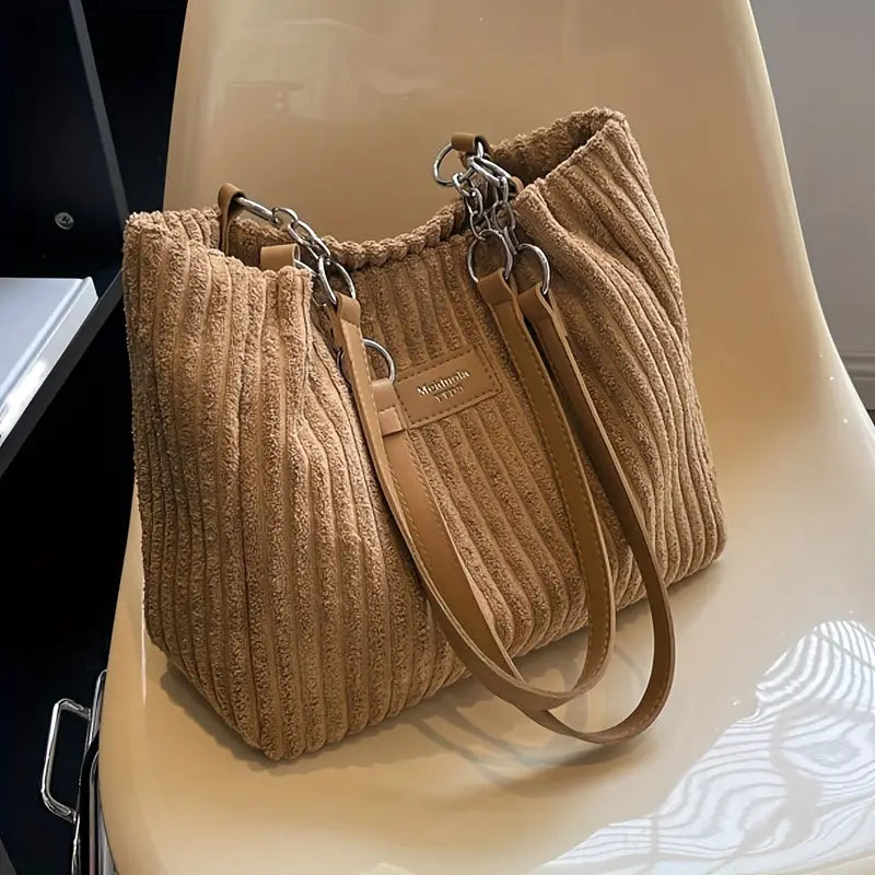 Onyx | Corduroy Tote Bag
