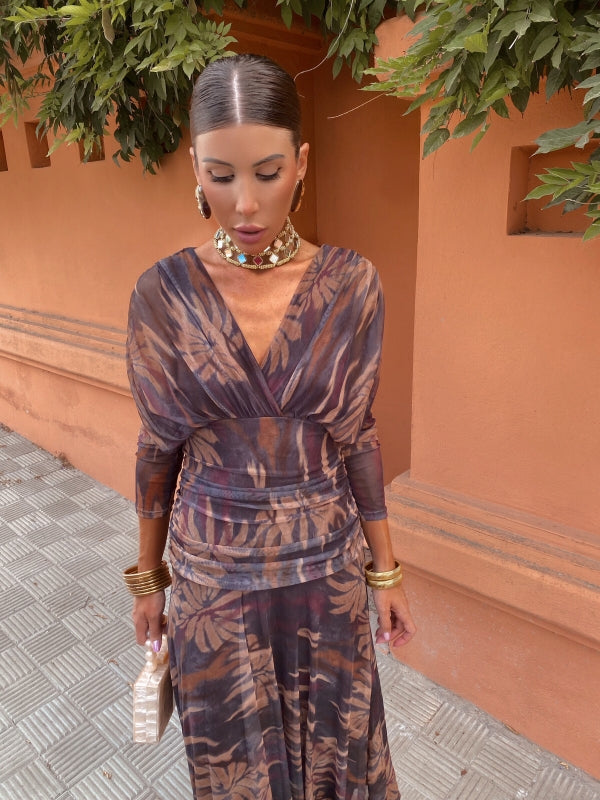 Esther | Elegant Printed Dress