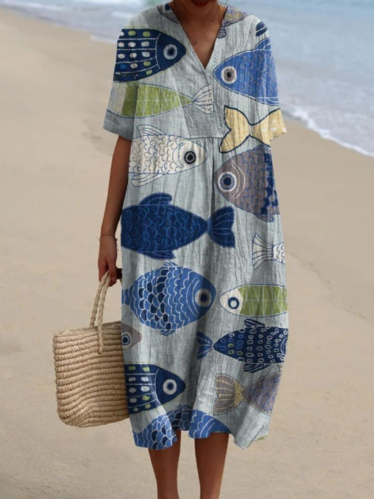 Éddolie | Graphic Fish Dress